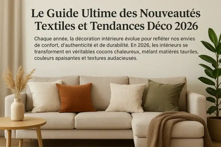 Tendances Déco et Tissus Incontournables pour 2026